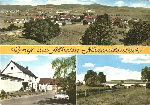 Alheim Dorf Bruecke Kat. Alheim