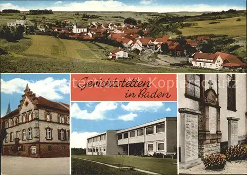 Gerichtstetten Denkmal Dorf Kat. Hardheim