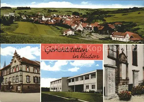 Gerichtstetten Denkmal Dorf Kat. Hardheim