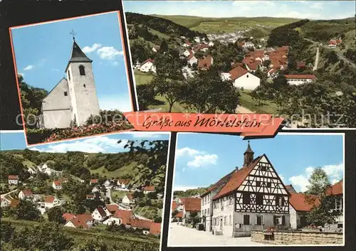 Moertelstein Kirche Dorf Kat. Obrigheim