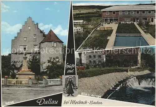 Dallau Sanatorium Schloss Anlage Kat. Elztal