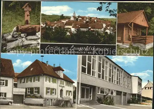 Lampoldshausen Roemerbrunnen Jaegerhaeusle Rathaus Festhalle Kat. Hardthausen am Kocher