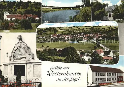 Westernhausen Kapelle Denkmal Schule Jagst Kat. Schoental