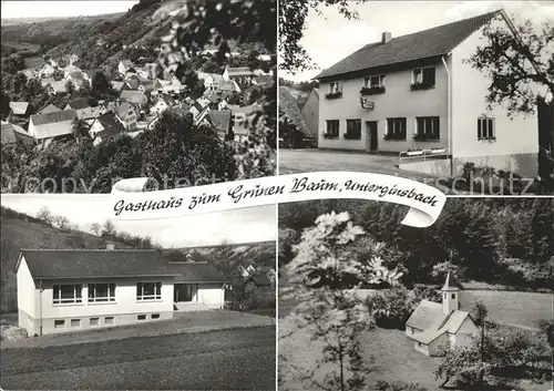 Unterginsbach Gasthaus zum Gruenen Baum  Kat. Krautheim