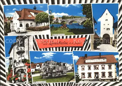 Krautheim Jagst Jugendherberge Rathaus Stadttor Schloss  Kat. Krautheim