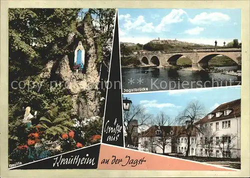 Krautheim Jagst Grotte Altersheim Jagstbruecke Kat. Krautheim