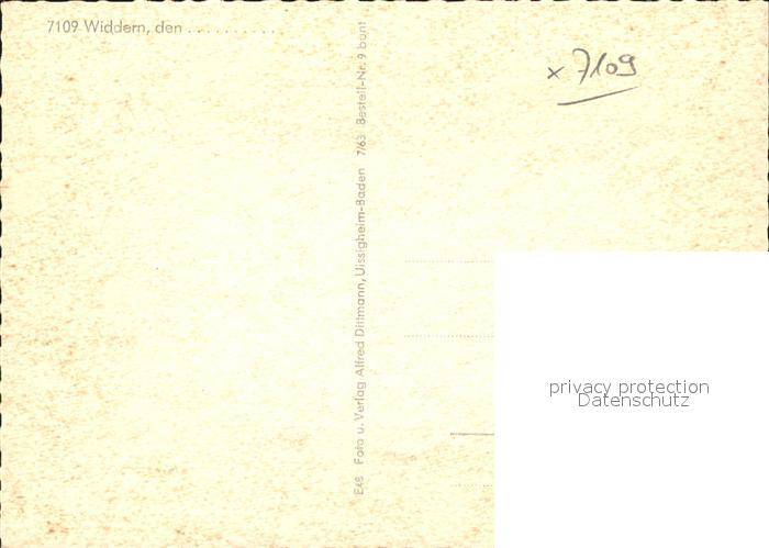 Widdern Rathaus Siedlung Kapelle Kirche Denkmal Kat. Widdern Nr