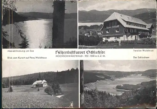 Schluchsee Pension Waldhaus  Kat. Schluchsee