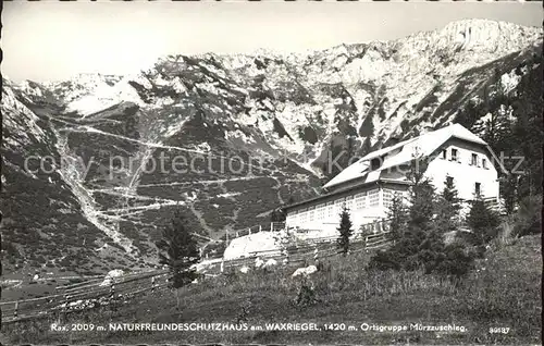 Rax Naturfreundeschutzhaus am Waxriegel Kat. Kapellen