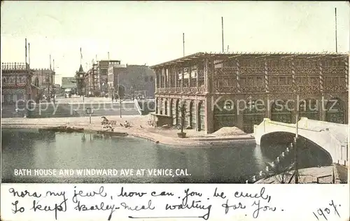 Venice California Bath House and Windward Ave Kat. Venice