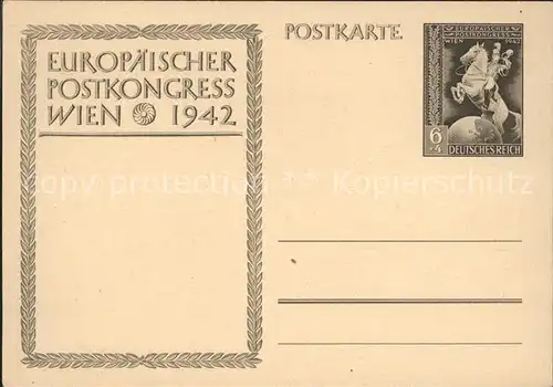 Wien Europaeischer Postkongress Kat. Wien