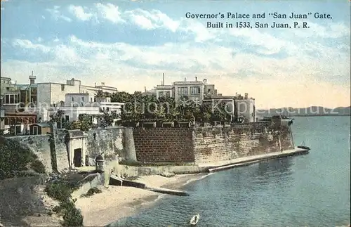 San Juan Puerto Rico Gate Governors Palace  Kat. San Juan