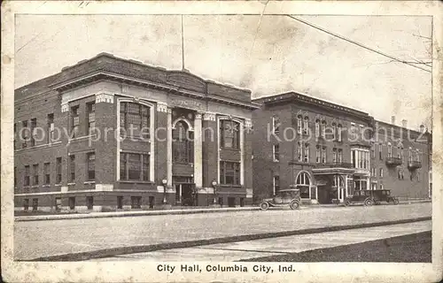 Columbia City Indiana City Hall Kat. Columbia City