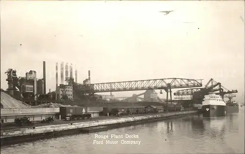 Detroit Michigan Ford Motor Company Rouge Plant Docks Kat. Detroit