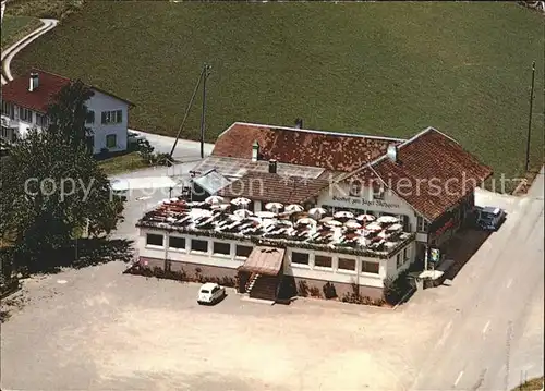 Innerberg Gasthaus Metzgerei Jaeger Fliegeraufnahme Kat. Innerberg