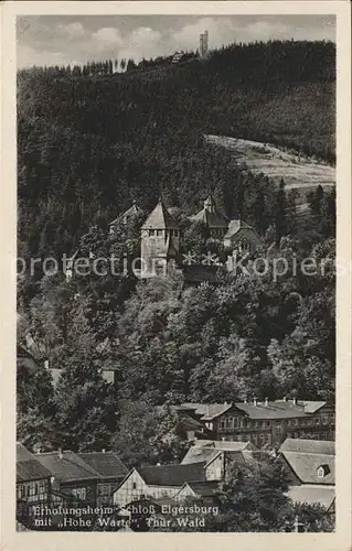 Elgersburg Erholungsheim Schloss Elgersburg Hohe Warte  Kat. Elgersburg