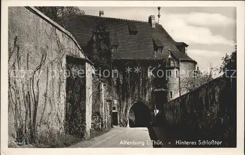 Altenburg Thueringen Hinteres Schlosstor Kat. Altenburg