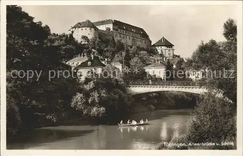 Tuebingen Alleenbruecke Schloss Kat. Tuebingen