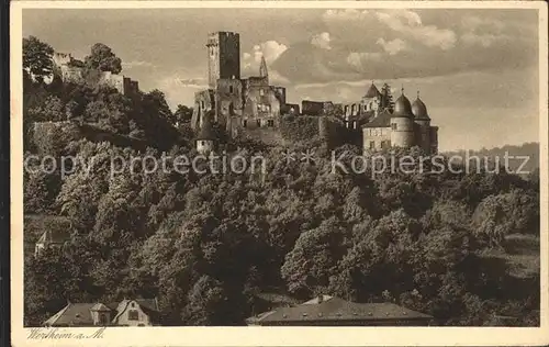 Wertheim Main Schlossruine  Kat. Wertheim