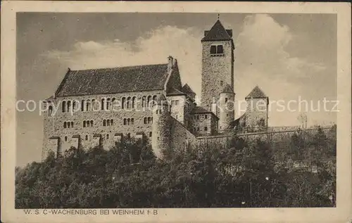 Weinheim Bergstrasse W.S.C. Wachenburg Kat. Weinheim