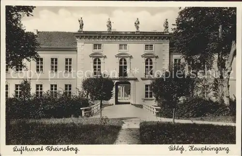 Rheinsberg Schloss Rheinsberg Haupteingang Kat. Rheinsberg