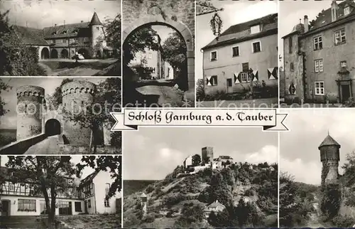 Gamburg Burg Gamburg Kat. Werbach