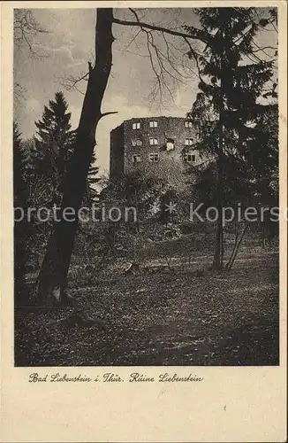 Bad Liebenstein Ruine Liebenstein  Kat. Bad Liebenstein