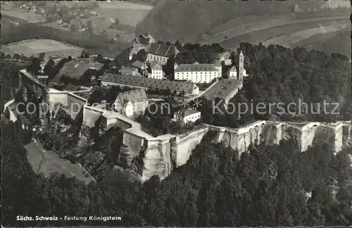 Koenigstein Saechsische Schweiz Festung Koenigstein Kat. Koenigstein Saechsische Schweiz