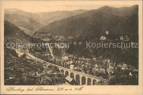 Hornberg Schwarzwald Viadukt Kat. Hornberg