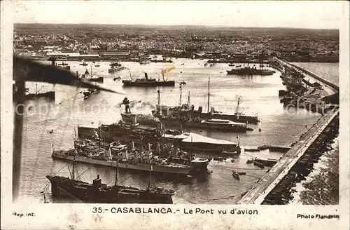 Casablanca Le Port  Segelboot Dampfer Kat. Casablanca