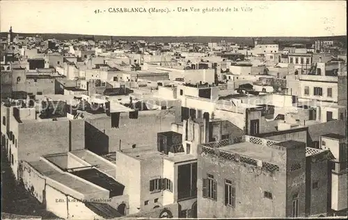 Casablanca Une Vue generale Ville Kat. Casablanca