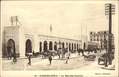 Casablanca Le Marche Central Eselkutsche Kat. Casablanca