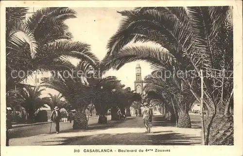 Casablanca Boulevard 4eme Zouaves Kat. Casablanca