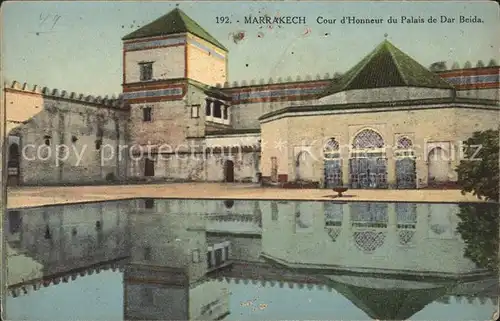 Marrakesh Cour Honneur Palais Dar Beida Kat. Marrakesh