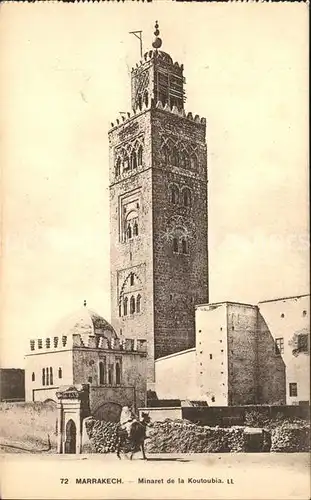 Marrakesh Minaret Koutoubia Kat. Marrakesh
