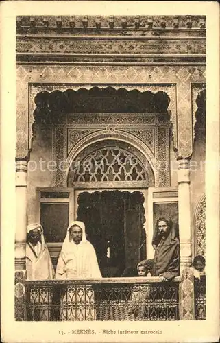 Meknes Riche interieur marocain Kat. Meknes