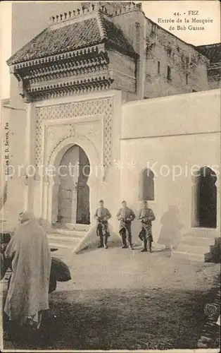 Fez Fes Entree de la Mosquee Bab Guissa Kat. Fez