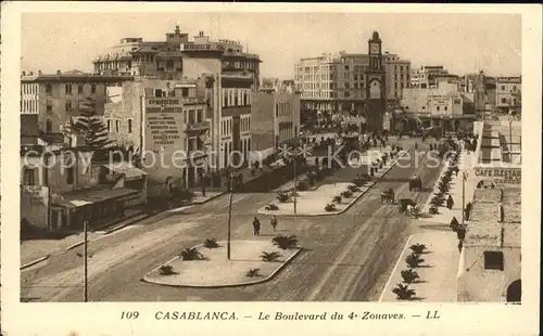 Casablanca Le Boulevard du 4 Zouaves Kat. Casablanca