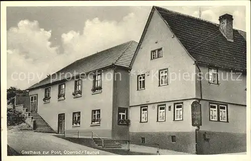 Oberrod Westerwald Gasthaus zur Post Kat. Oberrod