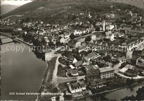 Bad Karlshafen Fliegeraufnahme Kat. Bad Karlshafen