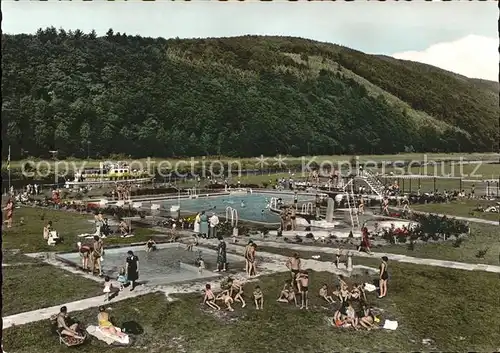 Gieselwerder Reinhardswald Freischwimmbad  Kat. Oberweser