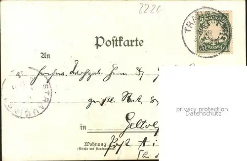 Traunstein Oberbayern Stadtplatz Luitpoldbrunnen Kat. Traunstein