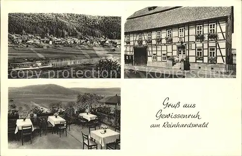 Gewissenruh Gasthaus Zum Reinhardswald  Kat. Oberweser
