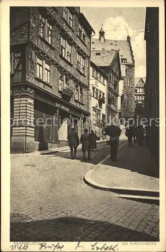 Marburg Lahn Am Hirschberg Kat. Marburg