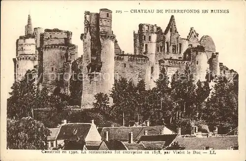 Pierrefonds Oise Chateau Kat. Pierrefonds