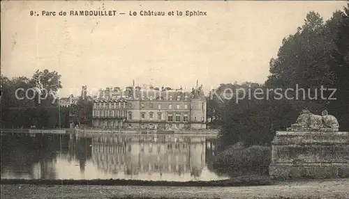 Rambouillet Chateua et le Sphinx Kat. Rambouillet