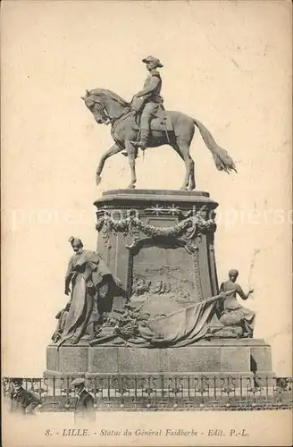 Lille Nord Statue du General Faidherbe Kat. Lille