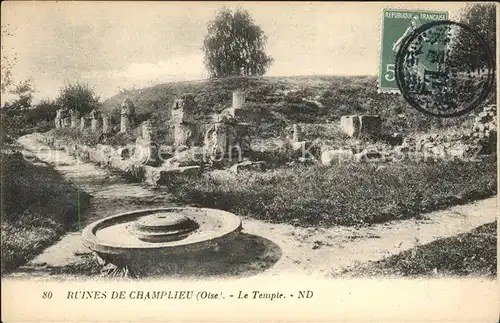 Orrouy Ruines de Champlieu Temple Kat. Orrouy