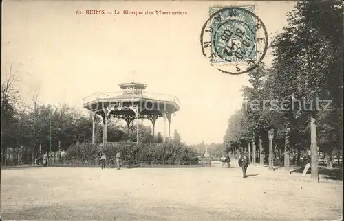 Reims la Brulee Kiosque des Marronniers Kat. Reims la Brulee