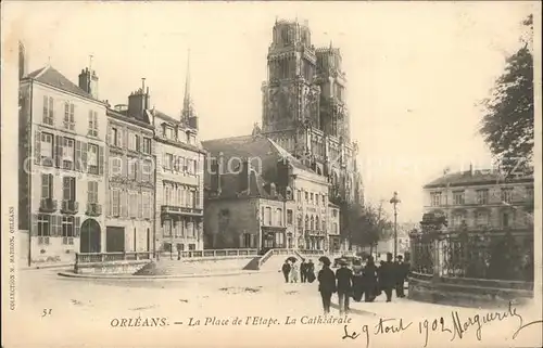 Orleans Loiret Place Cathedrale / Orleans /Arrond. d Orleans